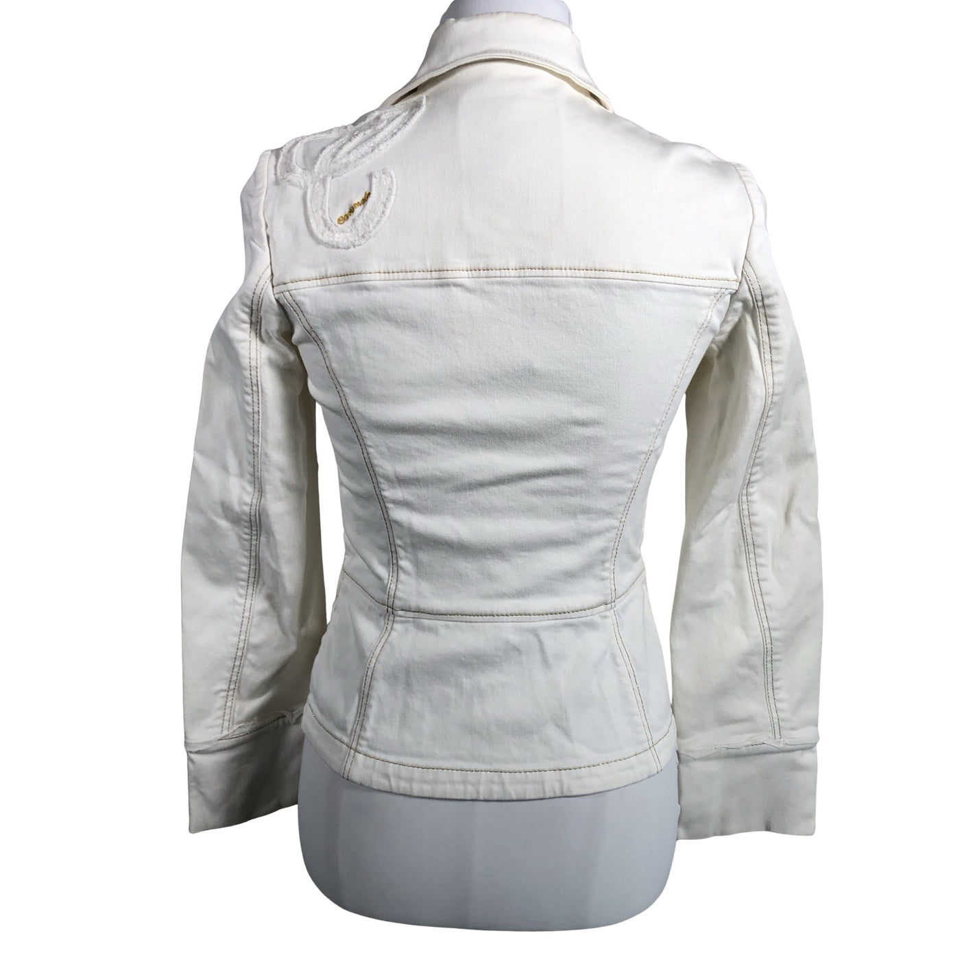 Unisex Caramelo - Denim jacket, size 36 - Natural white (2)