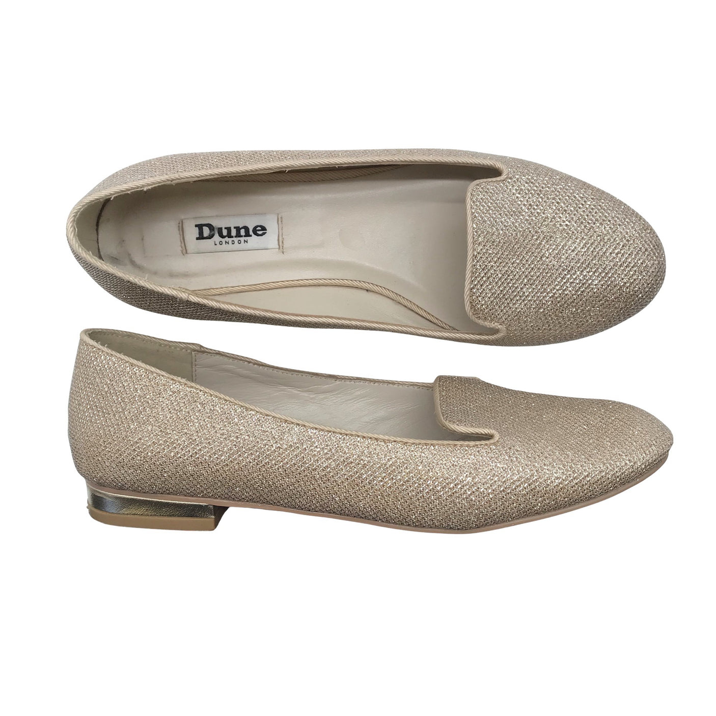 Unisex Dune London - Festive ballerinas, size 37 - Gold (2)