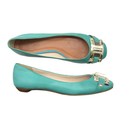 Unisex Via Uno - Ballerinas, size 36 - Turquoise (2)