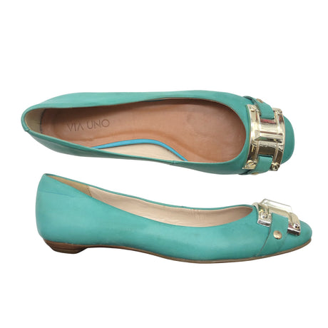 Unisex Via Uno - Ballerinas, size 36 - Turquoise ()