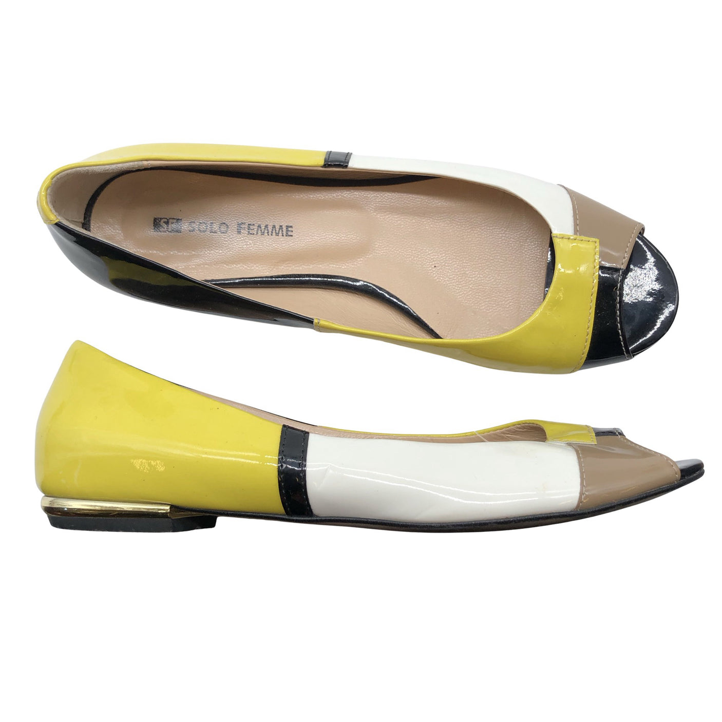 Unisex Solo Femme - Ballerinas, size 37 - Yellow (2)