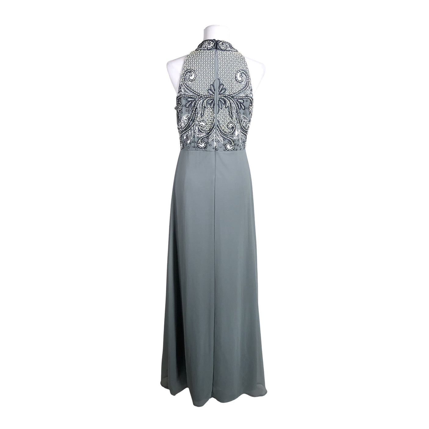 Unisex Lace & Beads - Party dress, size 40 - Gray (3)