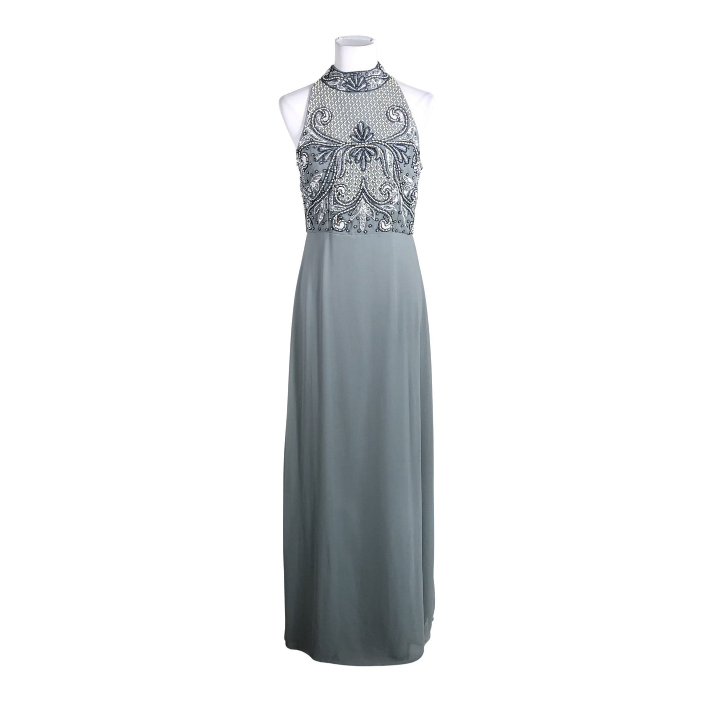 Unisex Lace & Beads - Party dress, size 40 - Gray (1)