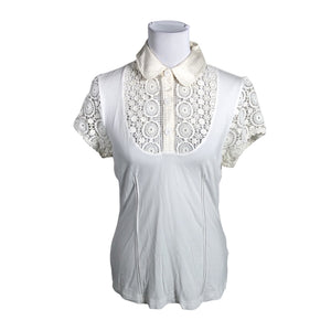 Unisex Karen Millen - Short-sleeved blouse, size 40 - White (1)