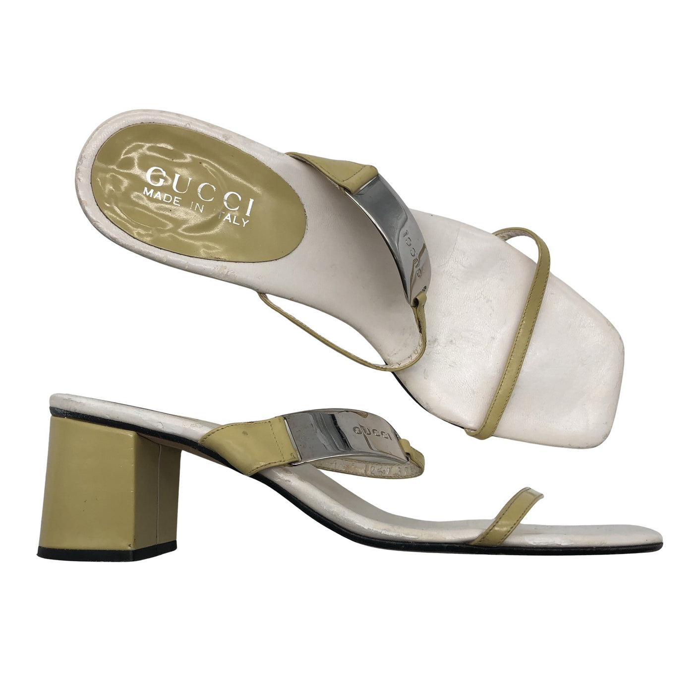 Unisex Gucci - Heeled sandals, size 37 - Yellow (1)
