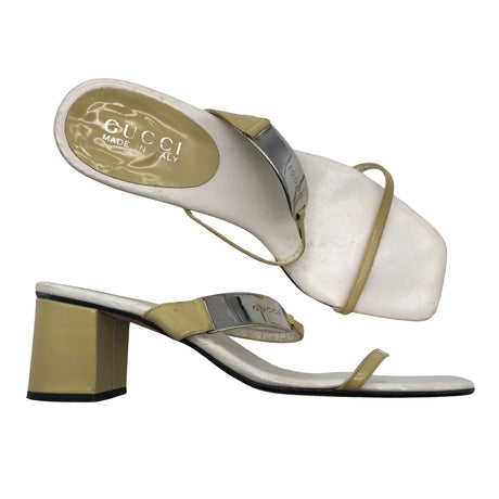 Unisex Gucci - Heeled sandals, size 37 - Yellow ()