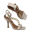 Unisex Na-KD - Evening high heels, size 37 - Beige ()