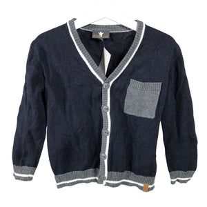 Unisex POMPdeLUX - Cardigan, size 98 - 104 - Blue (1)