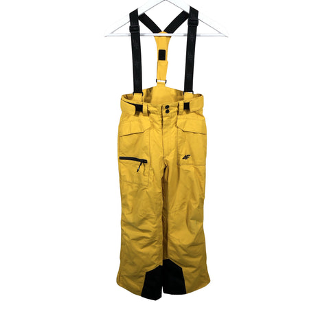 Unisex 4F - Winter pants, size 128 - 134 - Yellow ()