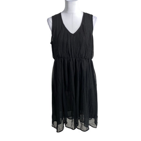 Unisex Saint Tropez - Schiffon dress, size 40 - Black ()