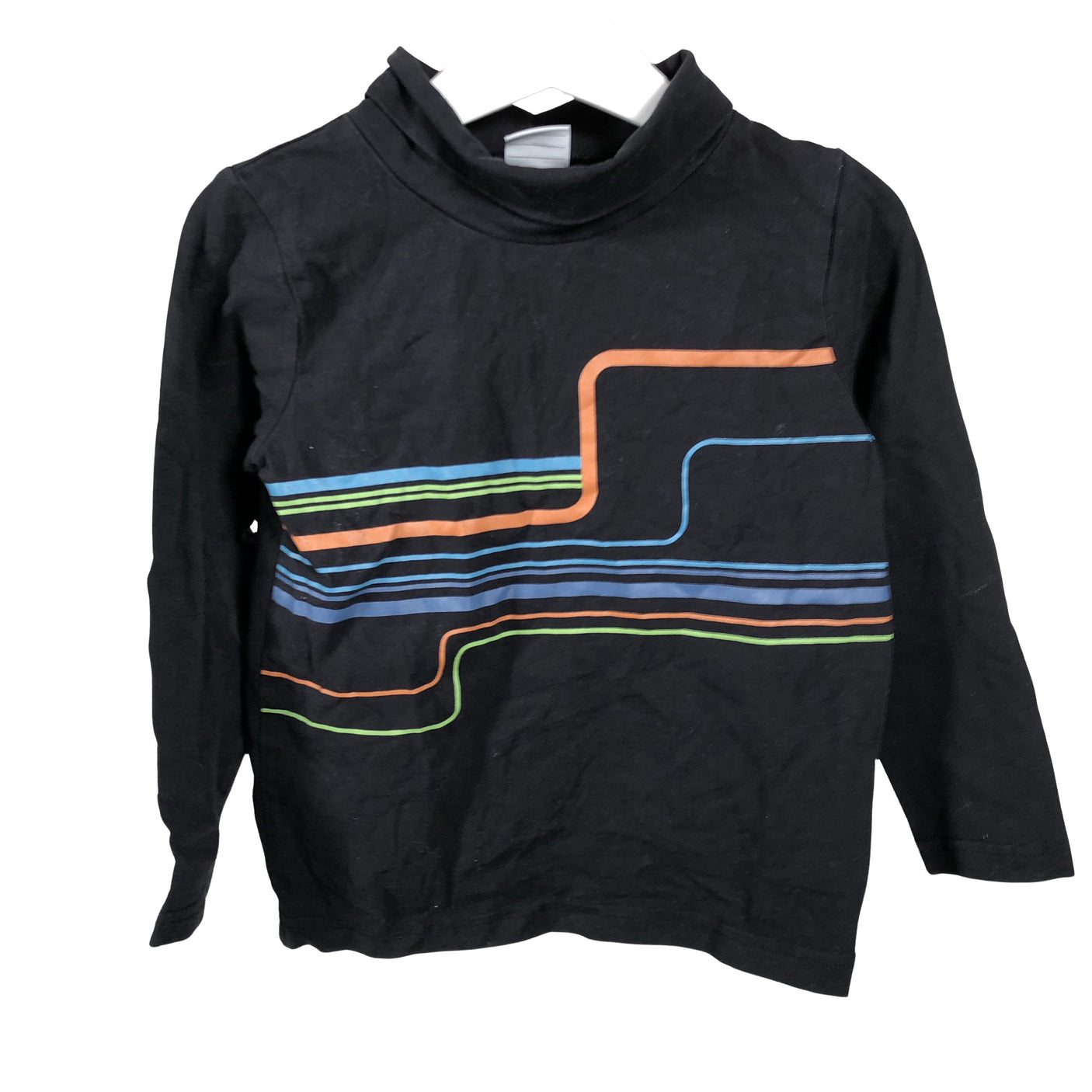 Unisex Polarn O. Pyret - Tricot shirt, size 98 - 104 - Black (1)