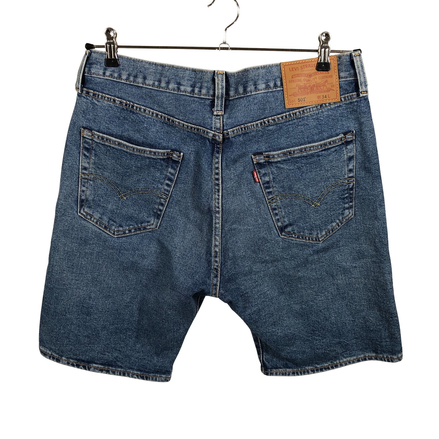 Unisex Levi's - Denim shorts, size W34 - Blue (2)