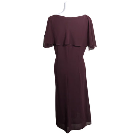 Unisex Carolin - Schiffon dress, size 38 - Wine red (2)