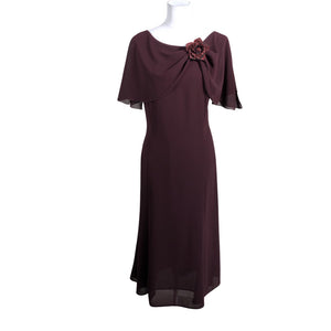Unisex Carolin - Schiffon dress, size 38 - Wine red (1)