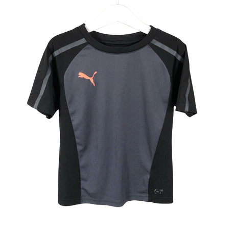 Unisex Puma - Sports shirt, short sleeve, size 122 - 128 - Gray ()
