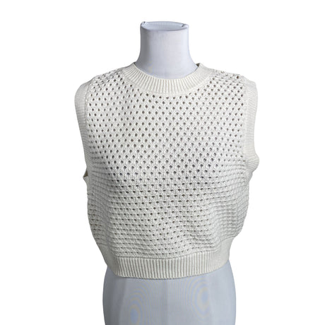 Unisex Lindex - Knit vest, size 36 - White ()