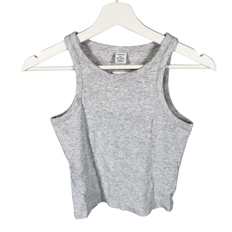 Unisex Lindex - Tricot tank top, size 158 - 164 - Gray ()