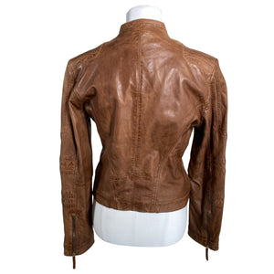 Unisex Hugo Boss - Leather jacket, size 40 - Brown (2)