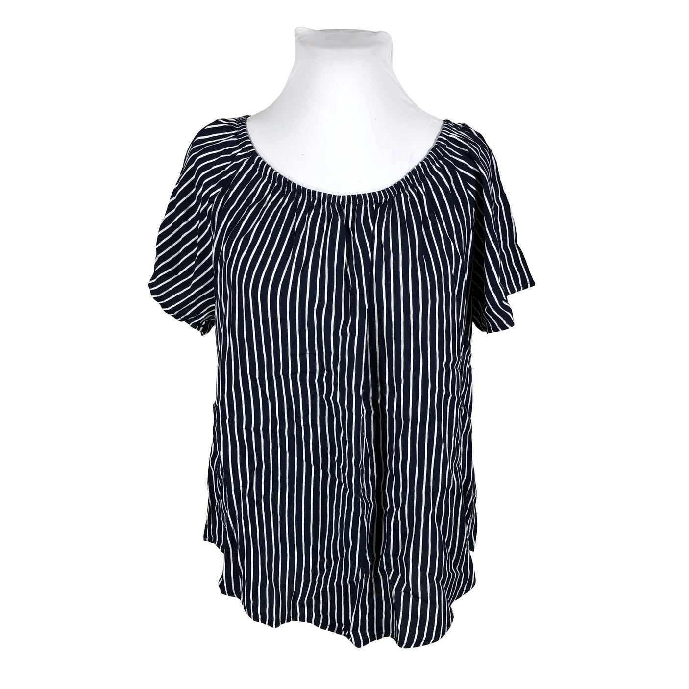 Unisex Zizzi - Short-sleeved blouse, size 46 - Blue (1)
