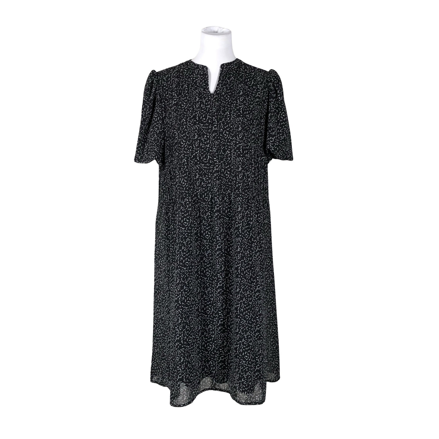Unisex S.T.I - Schiffon dress, size 40 - Black (1)