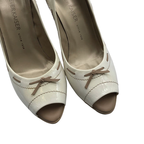 Unisex Peter Kaiser - Open toe high heel shoes, size 39 - Beige (2)