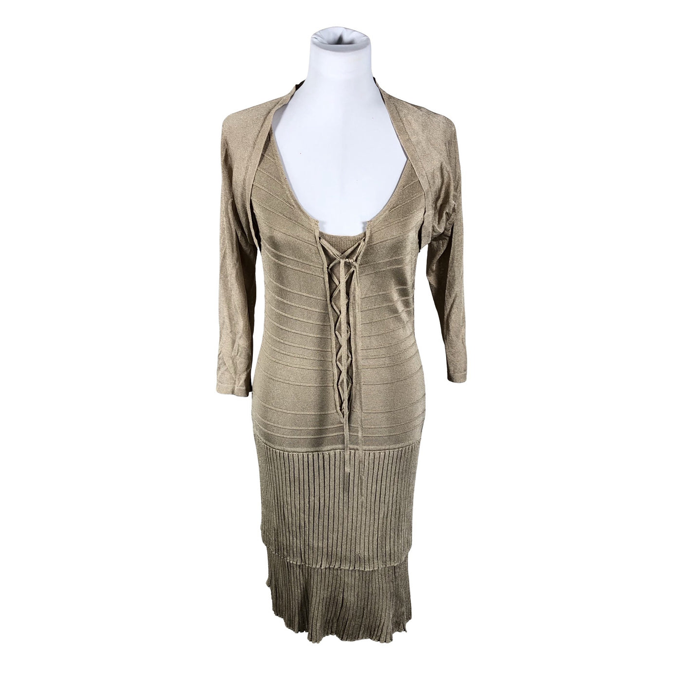 Unisex Luisa Spagnoli - Knit dress, size 38 - Beige (1)