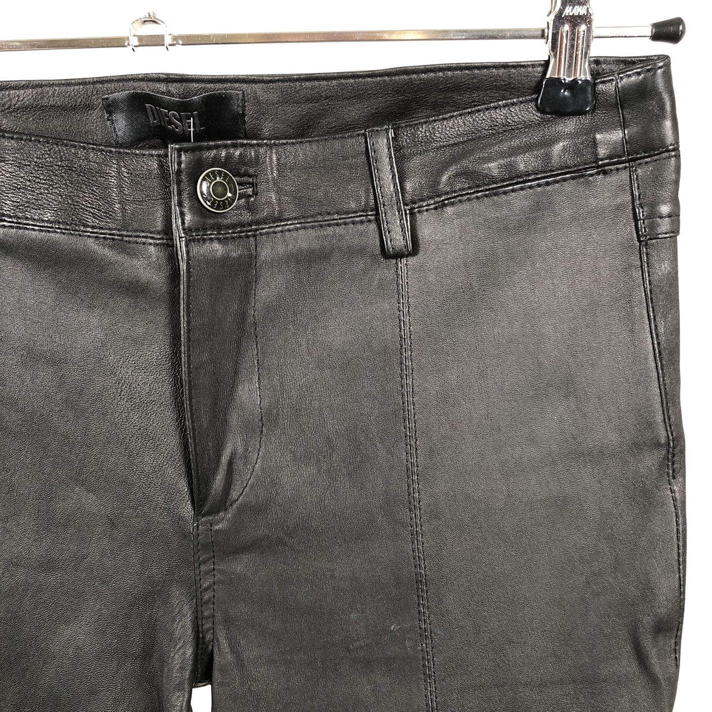 Unisex Diesel - Leather pants, size W28 - Brown (3)