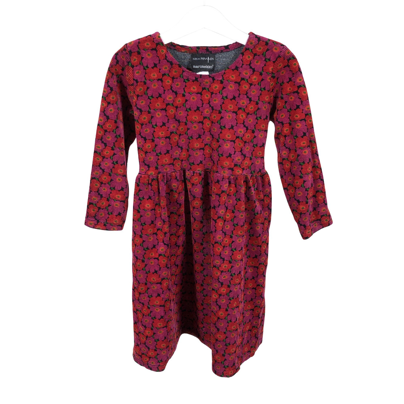 Unisex Marimekko - Sweatshirt dress, size 104 - 110 - Red (1)