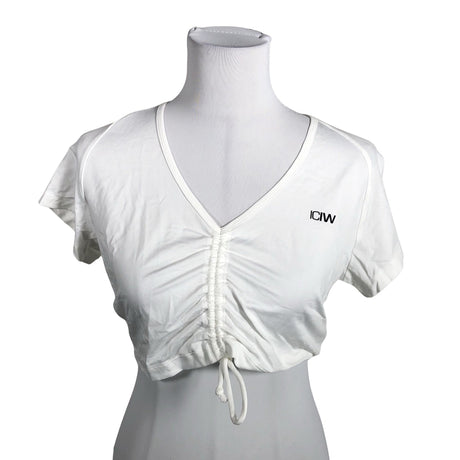 Unisex ICIW – Icaniwill - Sports shirt, short sleeve, size 38 - Natural white ()