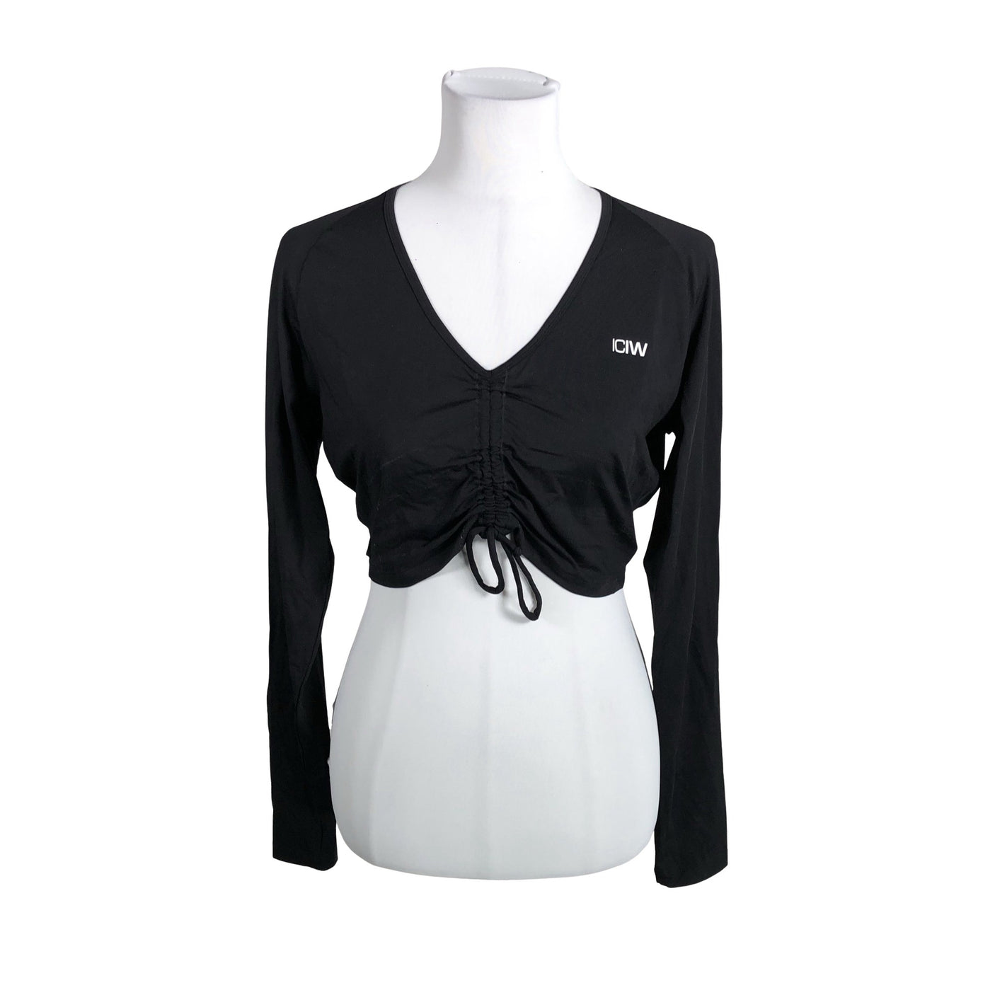 Unisex ICIW – Icaniwill - Sports shirt, long sleeve, size 38 - Black (1)