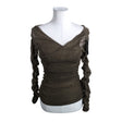 Unisex Na-KD - Party shirt, size 38 - Brown ()