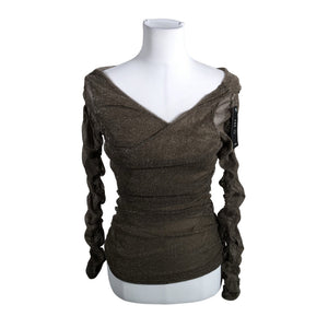 Unisex Na-KD - Party shirt, size 38 - Brown (1)