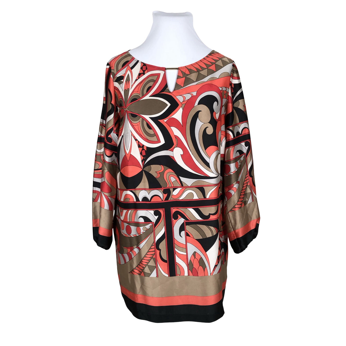 Unisex Betty Barclay - Schiffon tunic, size 44 - Brown (1)