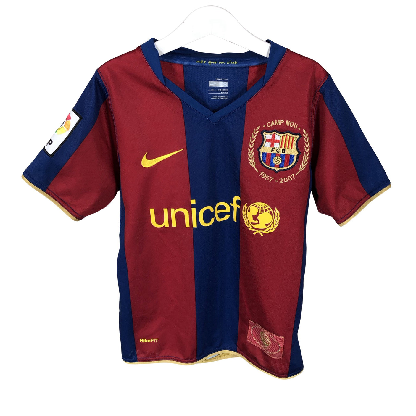Unisex Nike - Sports shirt, short sleeve, size 122 - 128 - Blue (1)