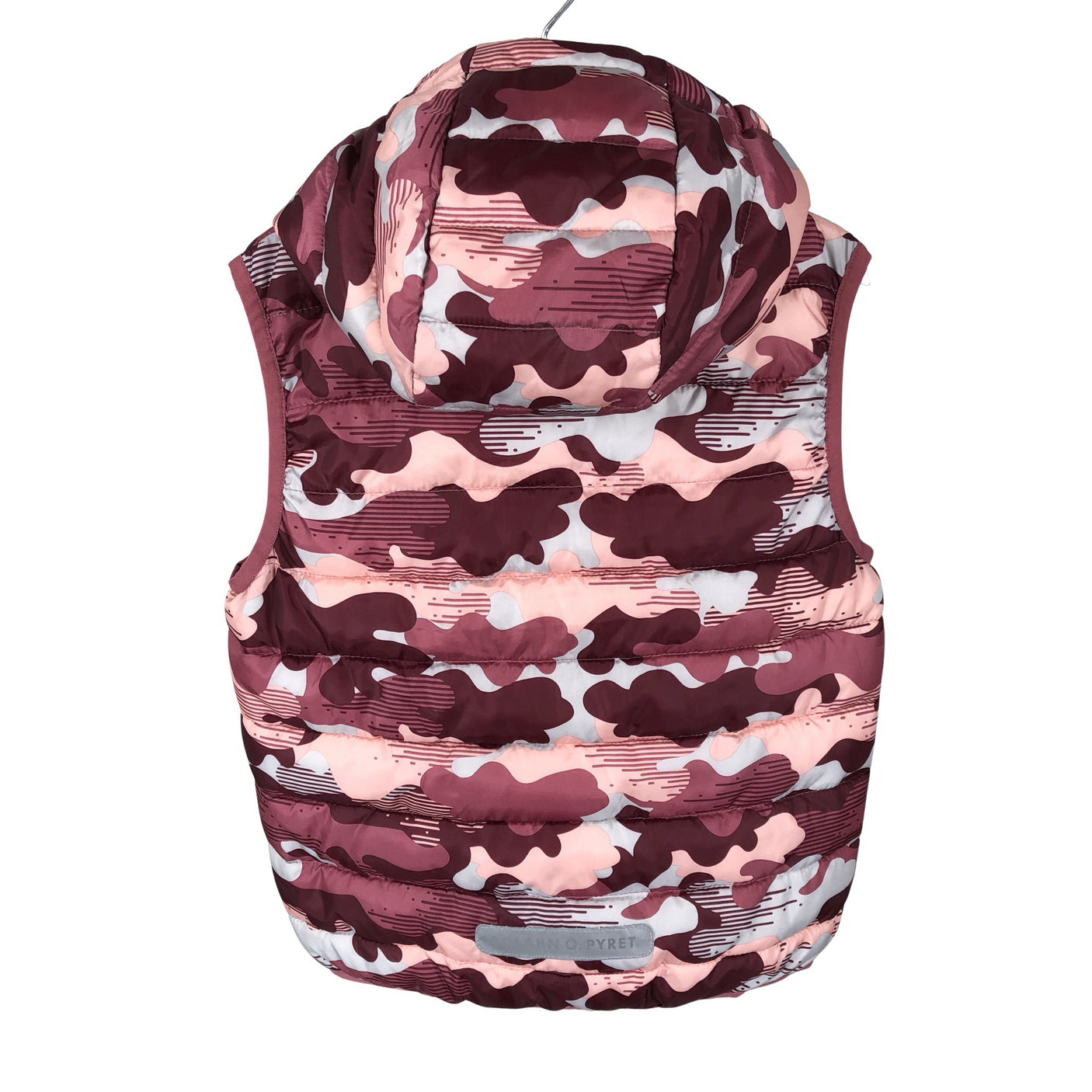 Unisex Polarn O. Pyret - Winter vest, size 122 - 128 - Wine red (2)