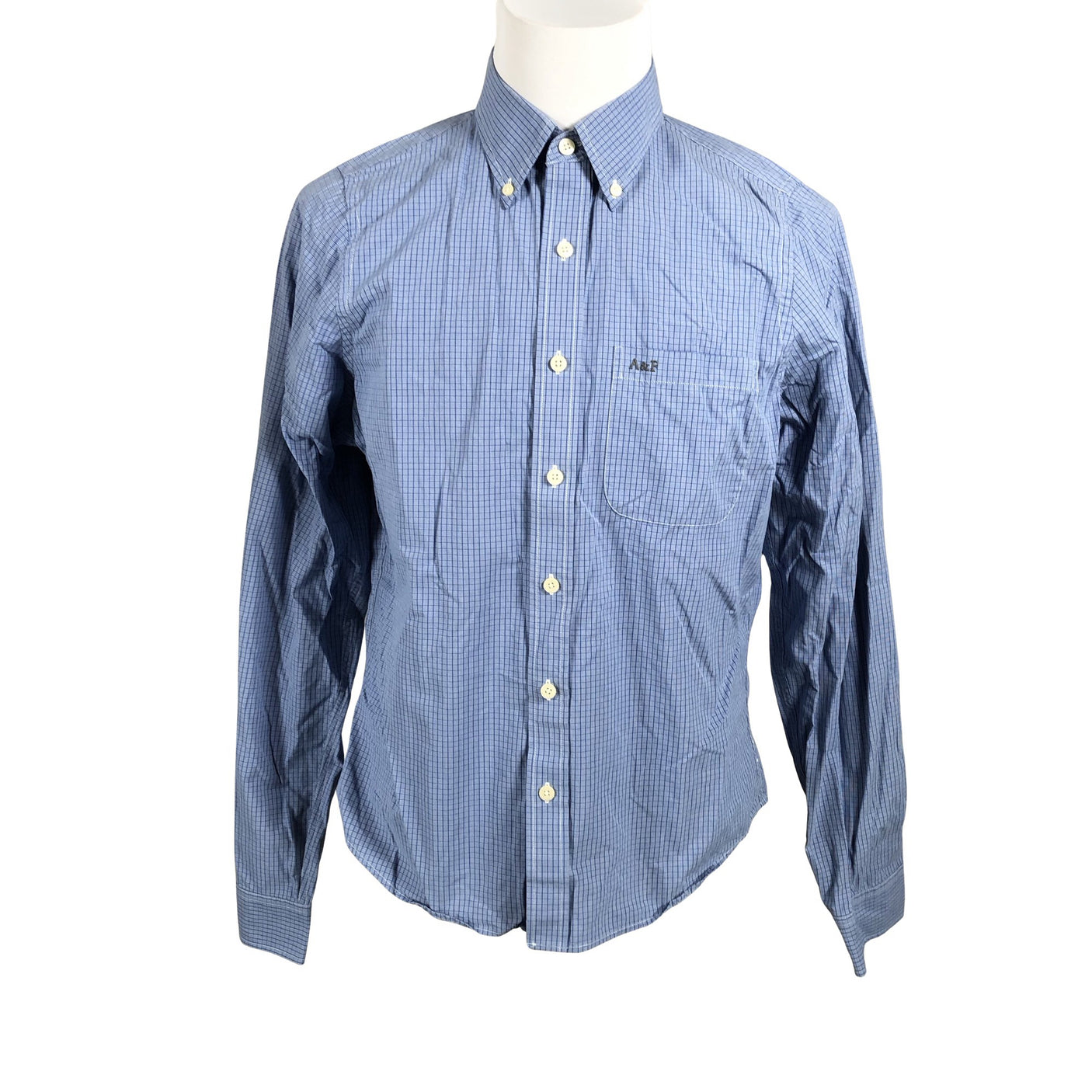 Unisex Abercrombie&Fitch - Collared shirt, size XL - Blue (1)