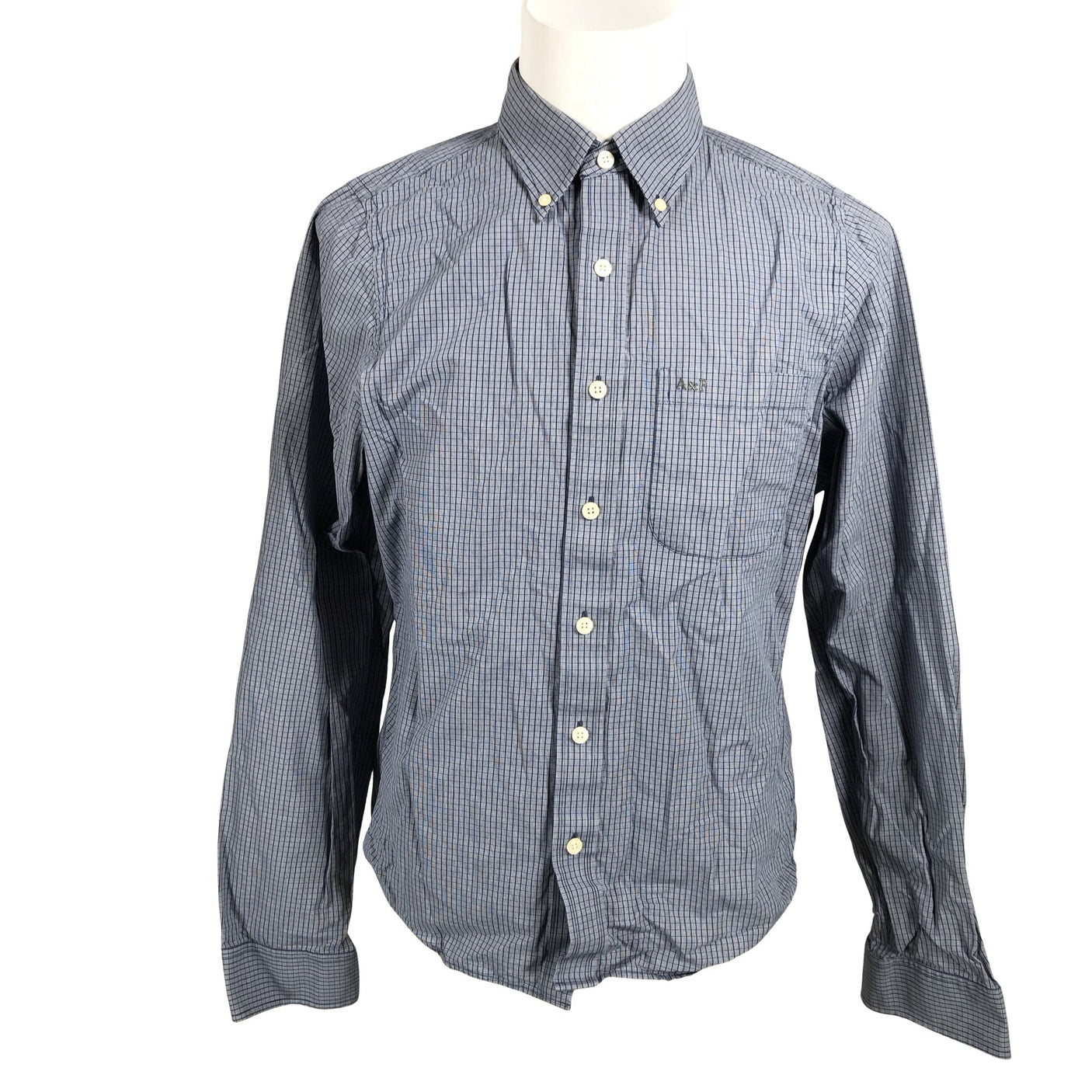 Unisex Abercrombie&Fitch - Collared shirt, size XL - Blue (1)