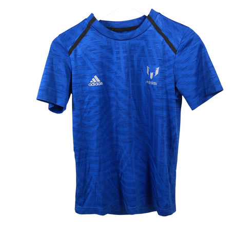 Unisex Adidas - Sports shirt, short sleeve, size 146 - 152 - Blue ()
