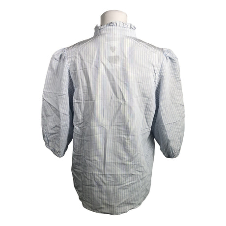 Unisex Samsoe&Samsoe - Short-sleeved blouse, size 40 - Blue (2)