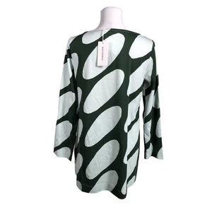 Unisex Marimekko - Tricot tunic, size 38 - Green (2)