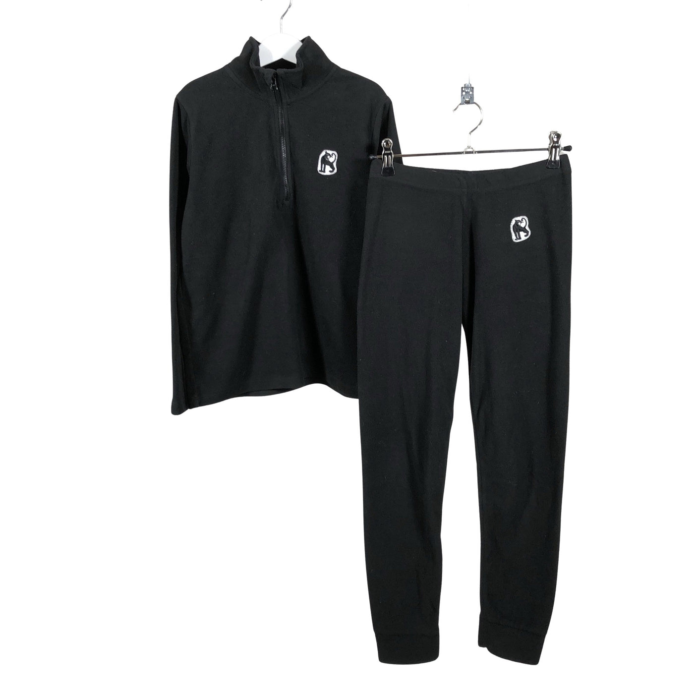 Unisex Mini Rodini - Fleece set, size 140 - 146 - Black (1)