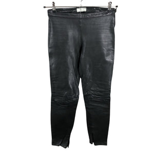 Unisex Selected - Leather pants, size 34 - Black (1)