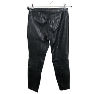 Unisex Selected - Leather pants, size 34 - Black (2)