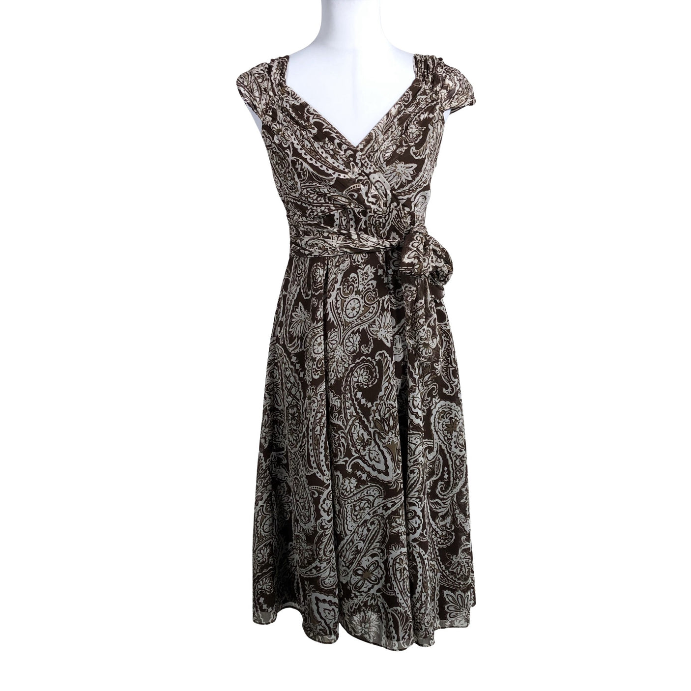 Unisex Andiata - Schiffon dress, size 36 - Brown (1)