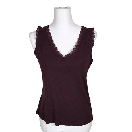 Unisex Anna Field - Tricot tank top, size 40 - Wine red ()