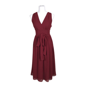 Unisex tfnc London - Schiffon dress, size 40 - Wine red (1)