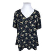 Unisex Zizzi - Short-sleeved blouse, size 46 - Blue ()