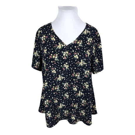 Unisex Zizzi - Short-sleeved blouse, size 46 - Blue ()