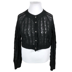 Unisex Lindex - Cardigan, size 44 - Black (1)