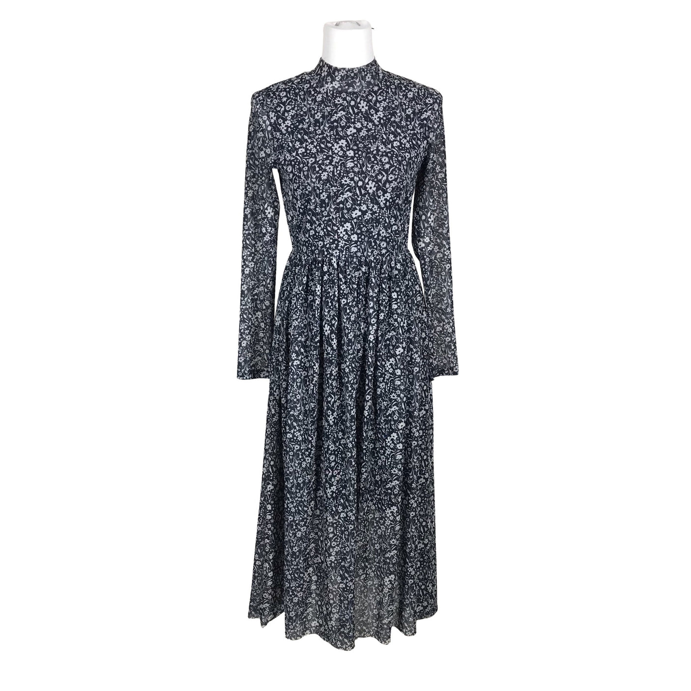 Unisex Tom Tailor - Schiffon dress, size 36 - Blue (1)